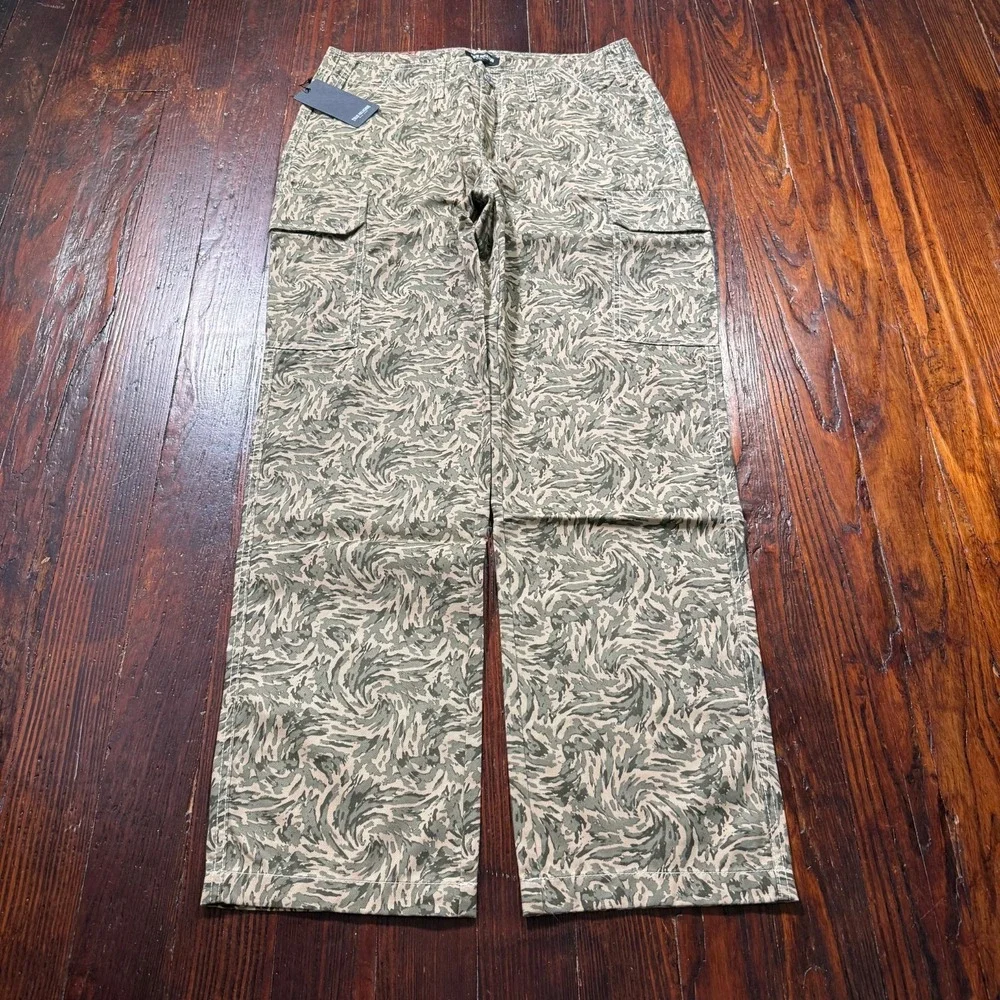 True Religion Cargo Pants‎ Mens 32x32 Abstract Camo Single Needle Straight NWT